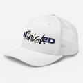 Blue Unfinished Trucker Cap