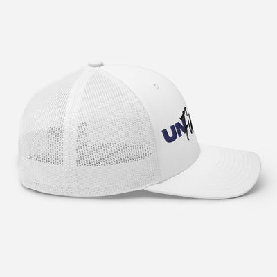 Blue Unfinished Trucker Cap