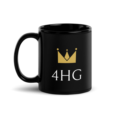 Black Glossy Mug - 4HG For His Glory Apparel