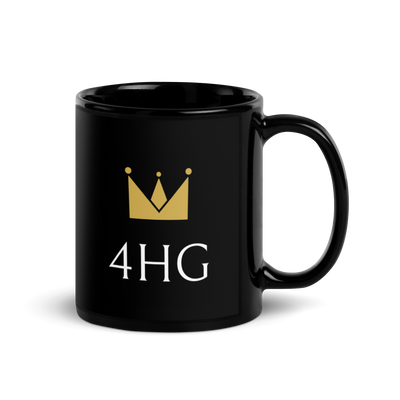 Black Glossy Mug - 4HG For His Glory Apparel