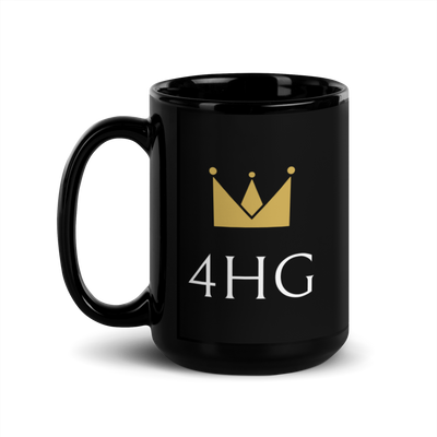 Black Glossy Mug - 4HG For His Glory Apparel