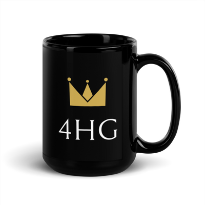 Black Glossy Mug - 4HG For His Glory Apparel