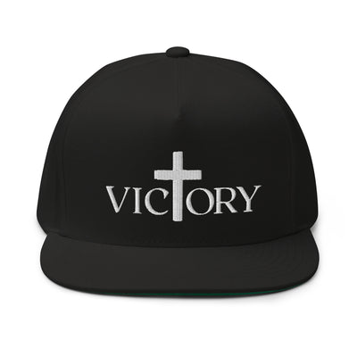 Victory White Flat Bill Cap