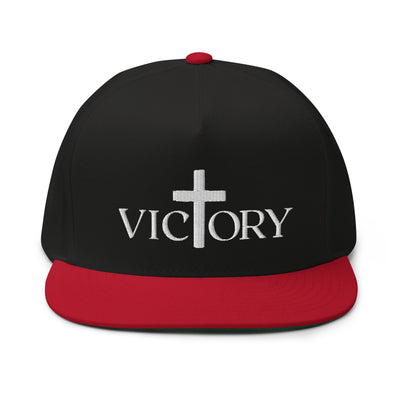 Victory White Flat Bill Cap