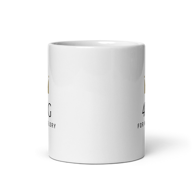 White glossy mug - 4HG For His Glory Apparel