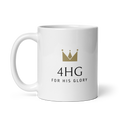 White glossy mug - 4HG For His Glory Apparel