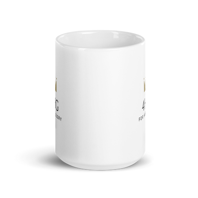 White glossy mug - 4HG For His Glory Apparel