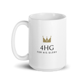 White glossy mug - 4HG For His Glory Apparel